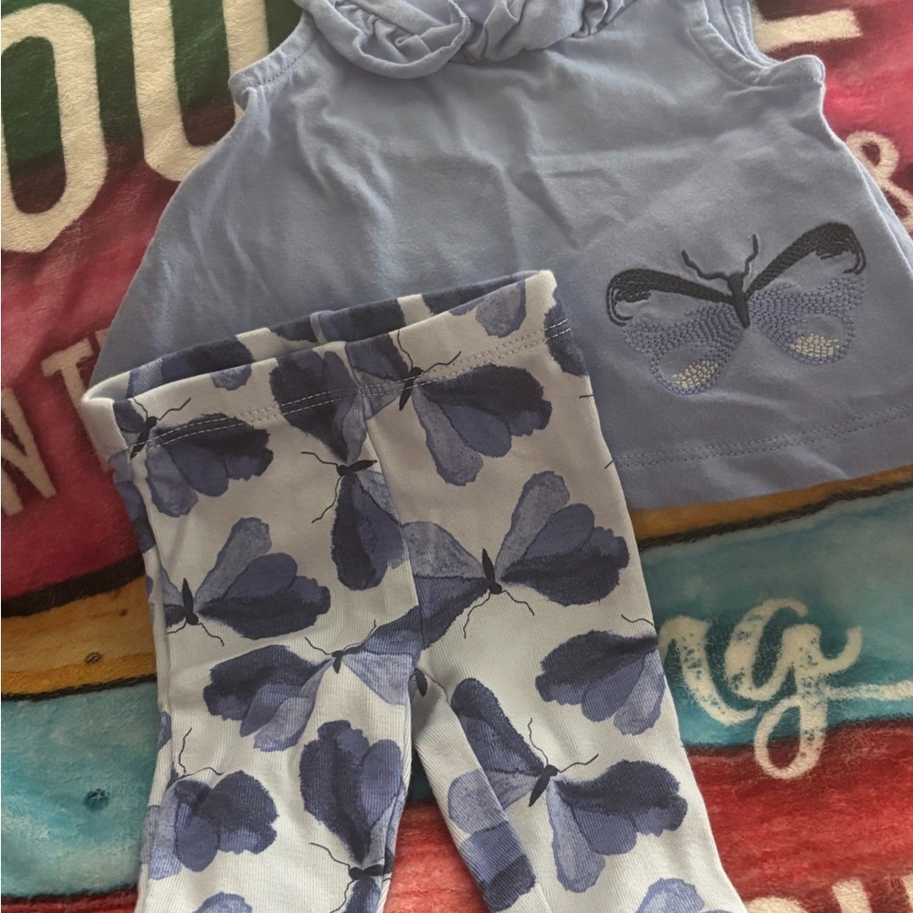Carter's Blue Floral Outfit